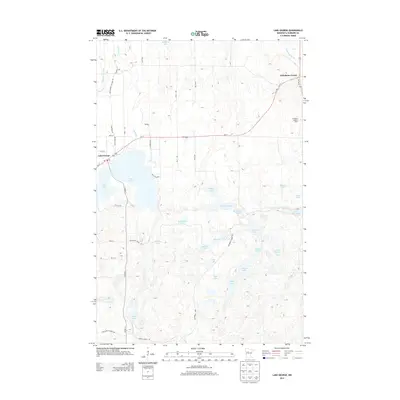 2013 Map of Lake George, 2013 Print