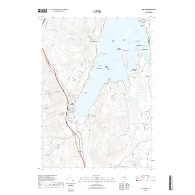 2019 Map of Lake George, 2019 Print