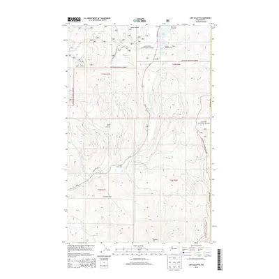 2014 Map of Lake Gillette, 2014 Print