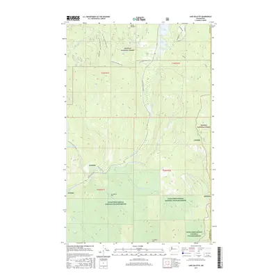 2017 Map of Lake Gillette, 2017 Print