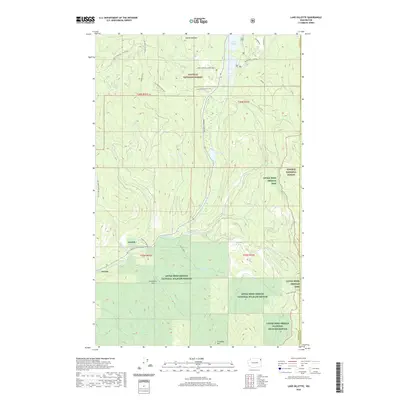 2020 Map of Lake Gillette, 2020 Print