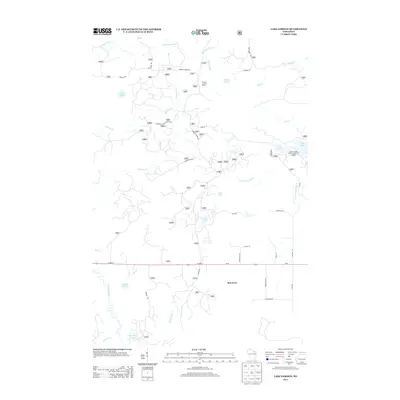 2013 Map of Lake Gordon, 2013 Print