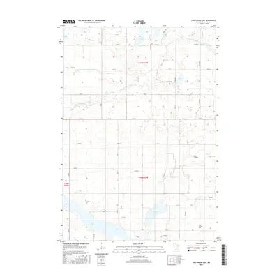 2016 Map of Lake Hanska East, 2016 Print