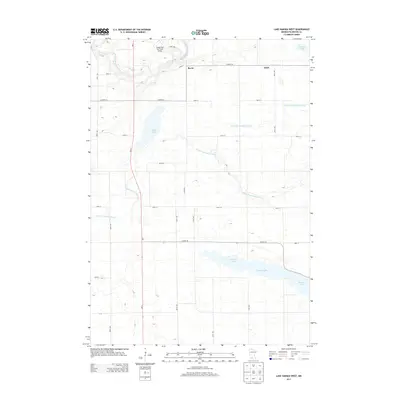 2013 Map of Lake Hanska West, 2013 Print
