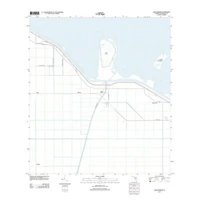 2012 Map of Lake Harbor, 2012 Print