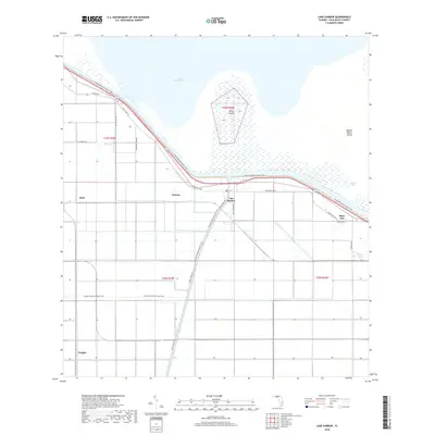 2018 Map of Lake Harbor, 2018 Print