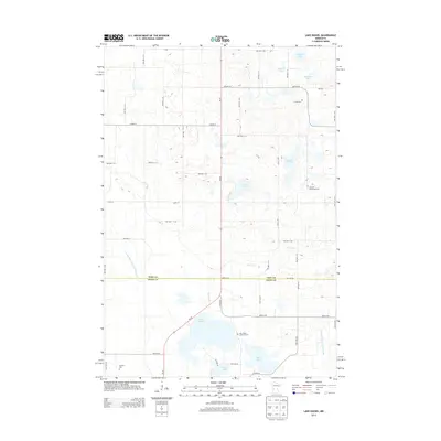2013 Map of Lake Hassel, 2013 Print