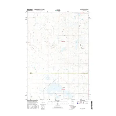 2016 Map of Lake Hassel, 2016 Print