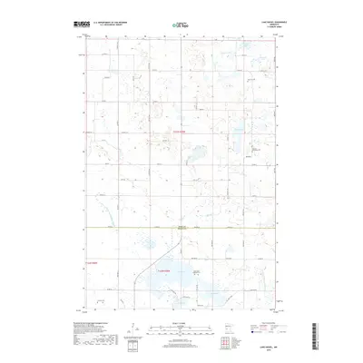 2019 Map of Lake Hassel, 2019 Print