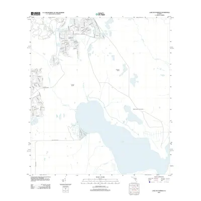 2012 Map of Lake Hatchineha, 2012 Print