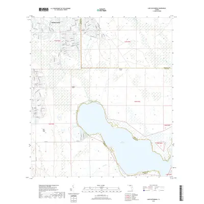 2018 Map of Lake Hatchineha, 2018 Print