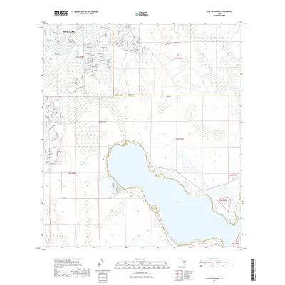 2021 Map of Lake Hatchineha, 2021 Print