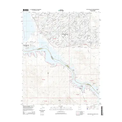 2014 Map of Lake Havasu City South, 2014 Print
