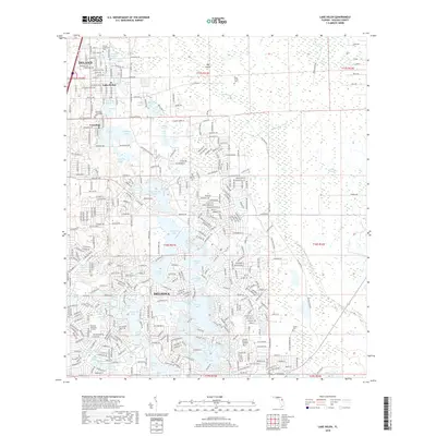 2018 Map of Lake Helen, 2018 Print