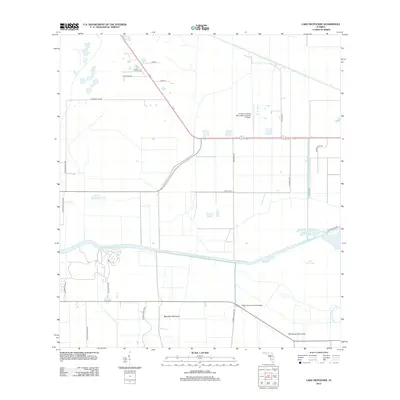 2012 Map of Lake Hicpochee, 2012 Print