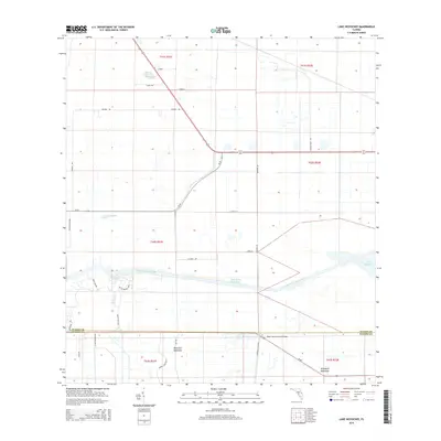 2015 Map of Lake Hicpochee, 2015 Print