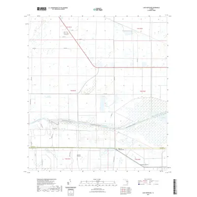 2021 Map of Lake Hicpochee, 2021 Print