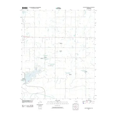 2010 Map of Lake Holdenville, 2010 Print