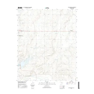 2016 Map of Lake Holdenville, 2016 Print