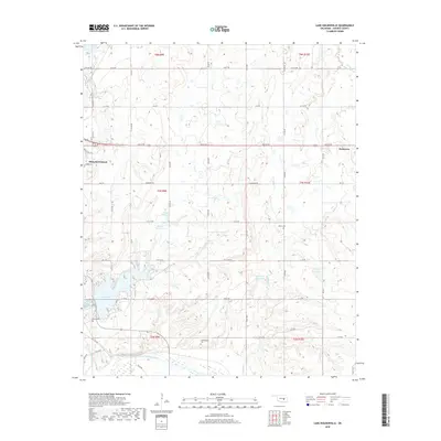 2018 Map of Lake Holdenville, 2018 Print