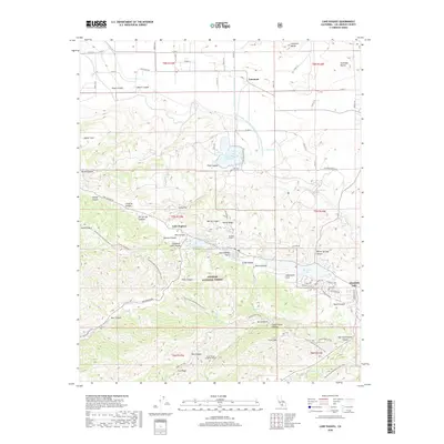 2018 Map of Lake Hughes, 2018 Print