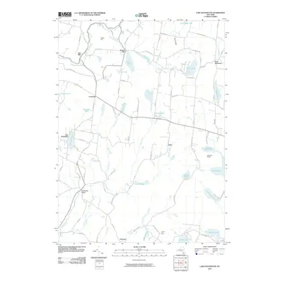 2010 Map of Lake Huntington, 2010 Print