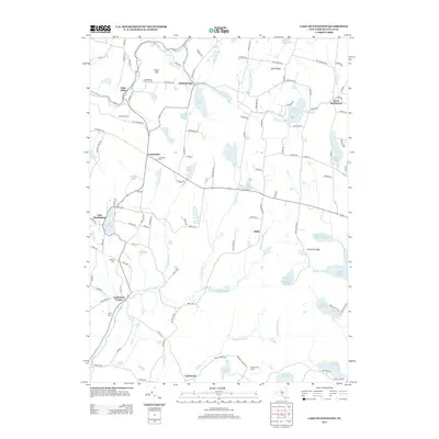 2013 Map of Lake Huntington, 2013 Print