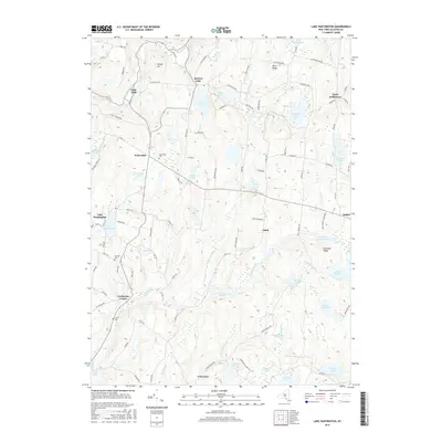 2016 Map of Lake Huntington, 2016 Print