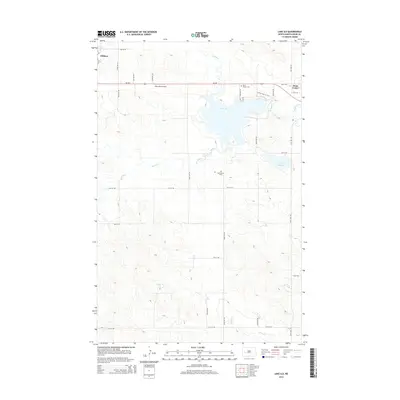 2014 Map of Lake Ilo, 2014 Print