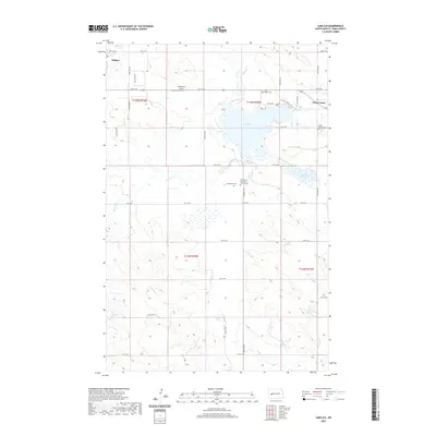 2020 Map of Lake Ilo, 2020 Print