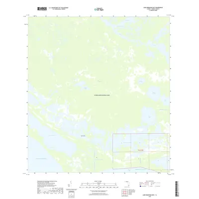 2018 Map of Lake Ingraham East, 2018 Print