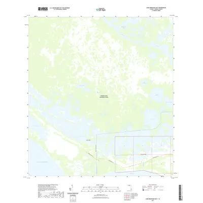 2021 Map of Lake Ingraham East, 2021 Print