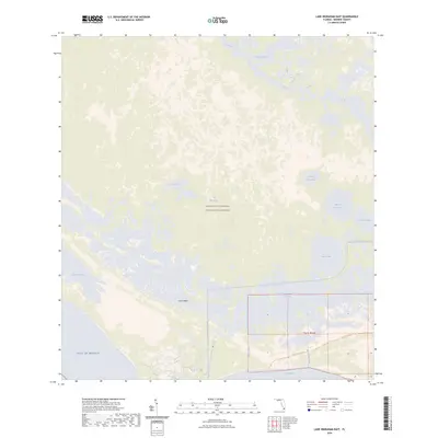 2024 Map of Lake Ingraham East, 2024 Print
