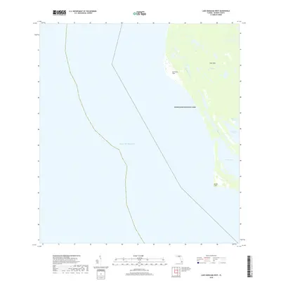 2018 Map of Lake Ingraham West, 2018 Print