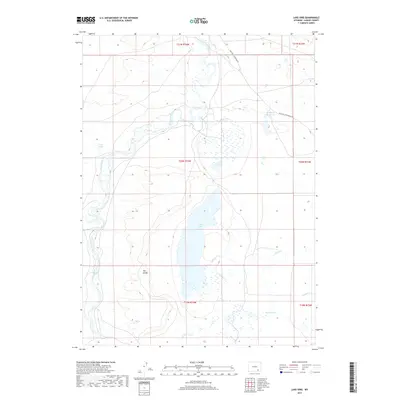 2017 Map of Lake Ione, 2017 Print