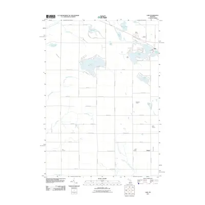 2011 Map of Lake, 2011 Print