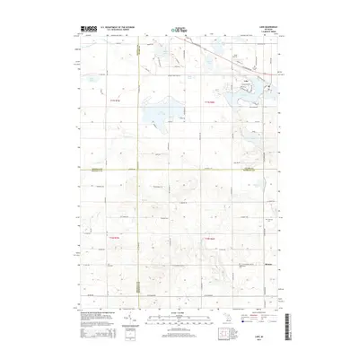 2014 Map of Lake, 2014 Print