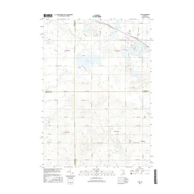 2017 Map of Lake, 2017 Print