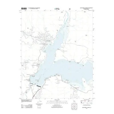 2012 Map of Lake Isabella North, 2012 Print