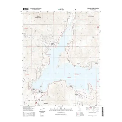 2015 Map of Lake Isabella North, 2015 Print