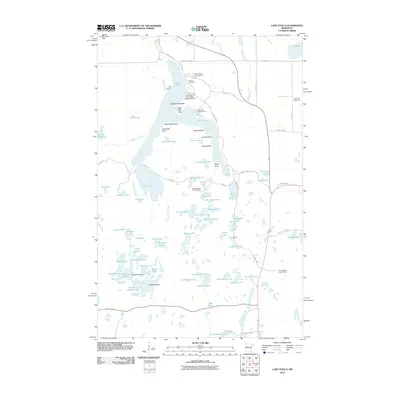 2010 Map of Lake Itasca, 2010 Print