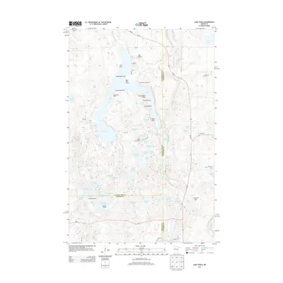 2013 Map of Lake Itasca, 2013 Print