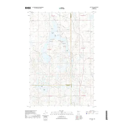 2019 Map of Lake Itasca, 2019 Print