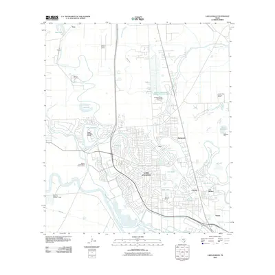2010 Map of Lake Jackson, 2010 Print