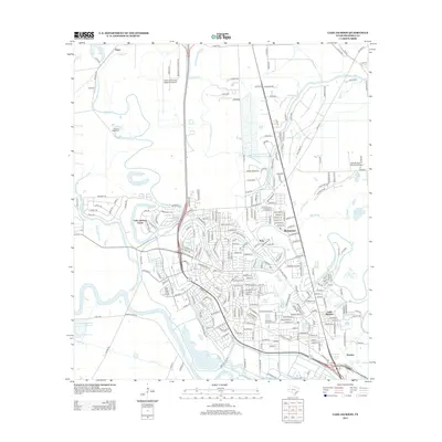 2013 Map of Lake Jackson, 2013 Print