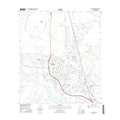 2016 Map of Lake Jackson, 2016 Print