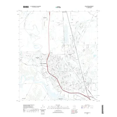 2019 Map of Lake Jackson, 2019 Print