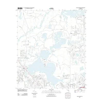 2012 Map of Lake Jackson, 2012 Print