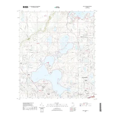 2018 Map of Lake Jackson, 2018 Print