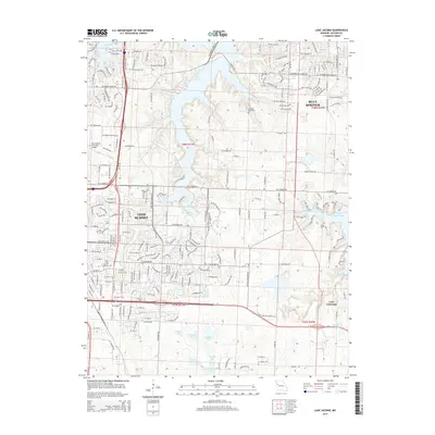2015 Map of Lake Jacomo, 2015 Print